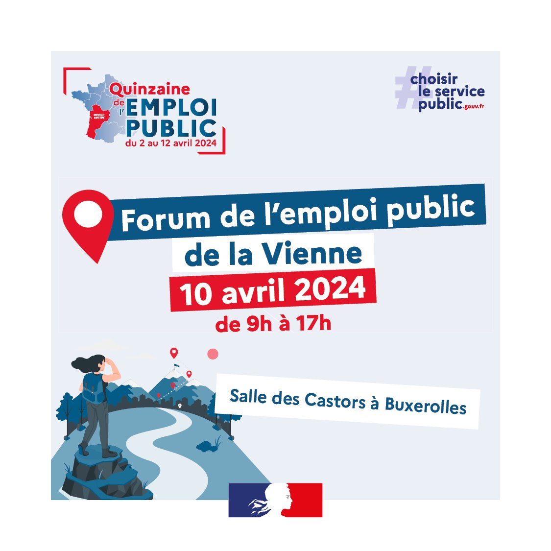 📅Le #Cned recrute !👉À la recherche d'un emploi ? Rendez-vous mercredi prochain au Forum de l'emploi public de la Vienne le 10 avril, à Buxerolles. Découvrez nos offres d'emploi et rejoignez le Cned ! ▶️quinzainedelemploipublic.pfrhna.fr @choisirleSP @Prefet86 #recrutement #Emploi