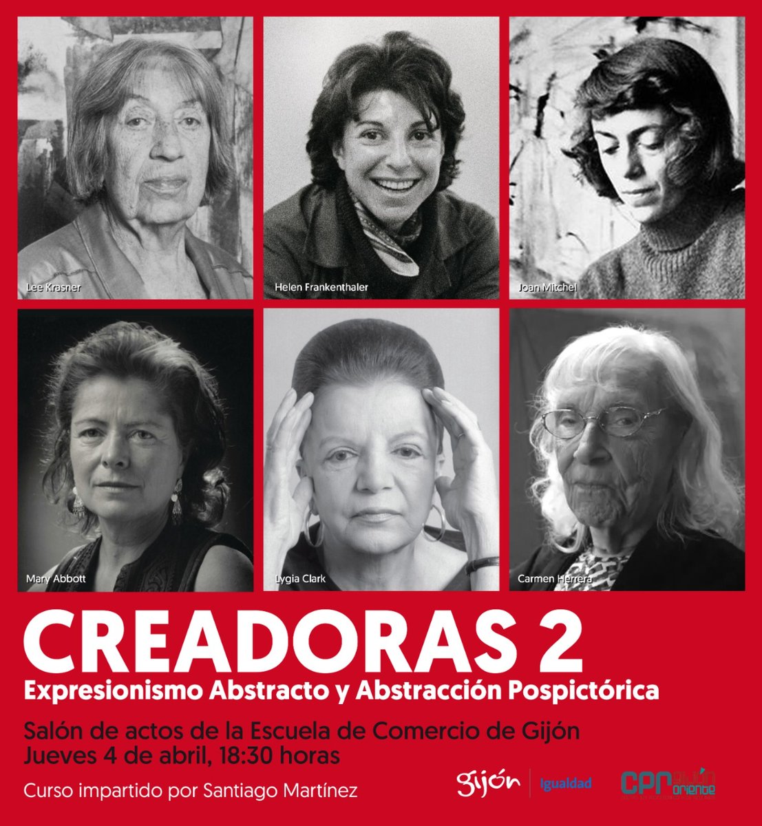 🎨 ¿Te apasionan las artes plásticas? No te pierdas el curso 'Creadoras en las artes plásticas II' 🗓️ Del 4 de abril al 9 de mayo 🕡 De 18:30 a 20:30 📍Escuela de Comercio Inscríbete aquí: ℹ️👉gijon.es/es/eventos/cur…