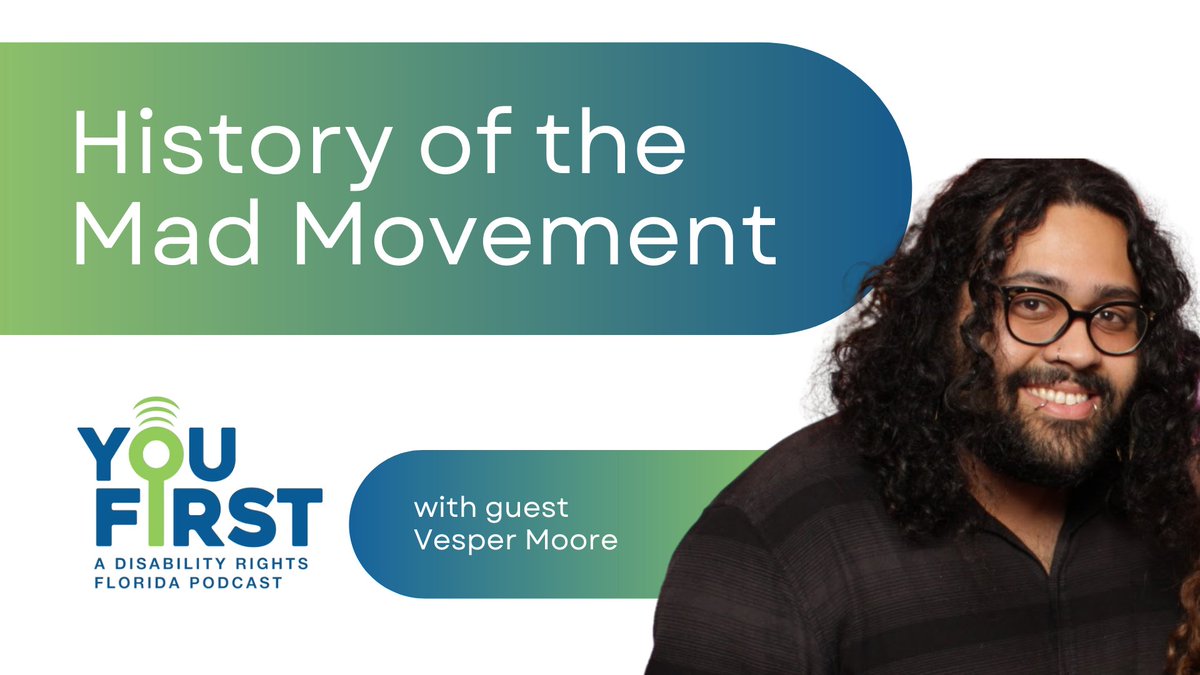 🎙 New Podcast: History of the Mad Movement with @MooreVesper Listen wherever you get your podcasts. Recording and transcript available on our website: bit.ly/43Jq4Vu Content Warning: This conversation includes instances of ableism, saneism, racism, involuntary