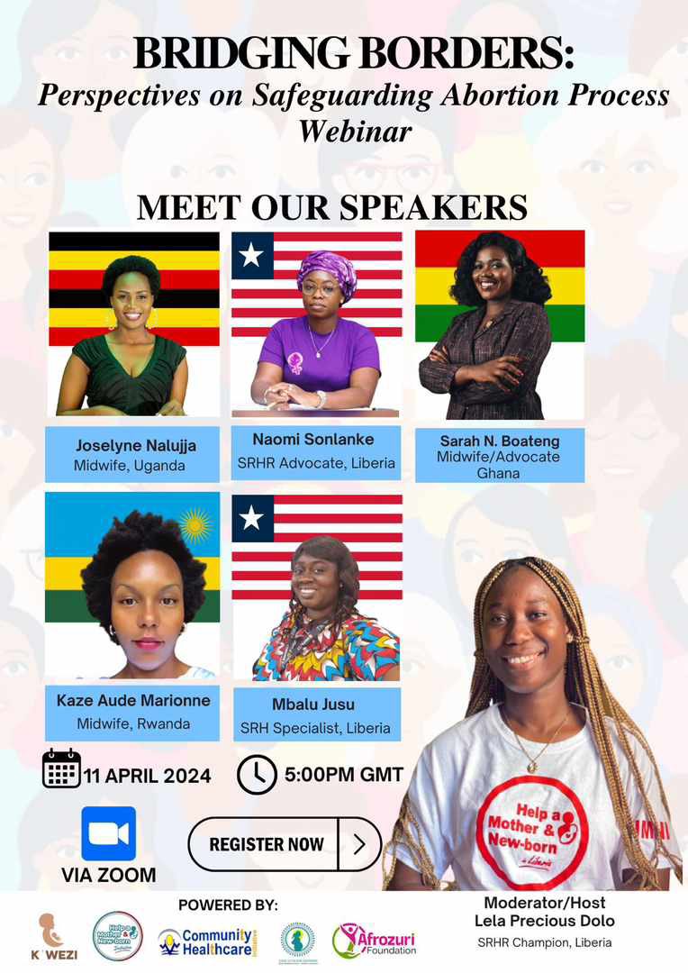 I will be a speaker at the Bridging borders webinar with colleagues from Ghana 🇬🇭 Liberia🇱🇷 and Rwanda 🇷🇼 We will be sharing regional perspectives on abortion processes as sexual reproductive health advocates. Your opinion counts register here 👉 bit.ly/CrossBordersDi…
