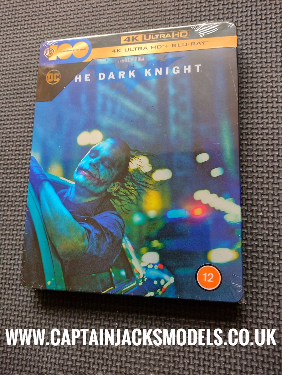 The Dark Knight 4K Ultra HD Steelbook Set Available at captainjacksmodels.co.uk #thedarkknight #batman #joker #steelbook #steelbooks #4k #ultrahd #bluray #captainjacksmodels #christianbale #christophernolan #darkknight #thedarkknightrises #moviecollector #TheBatman #memorabillia