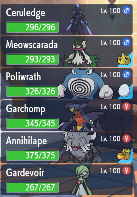 MckinsFM's tweet photo. #HalfTermProject #Pokemon
Never had a team full of L100's before!
Completed #PokemonViolet plus both DLC's... and had a fantastic time.
Now what do I do? https://t.co/OFySLOuYMW
