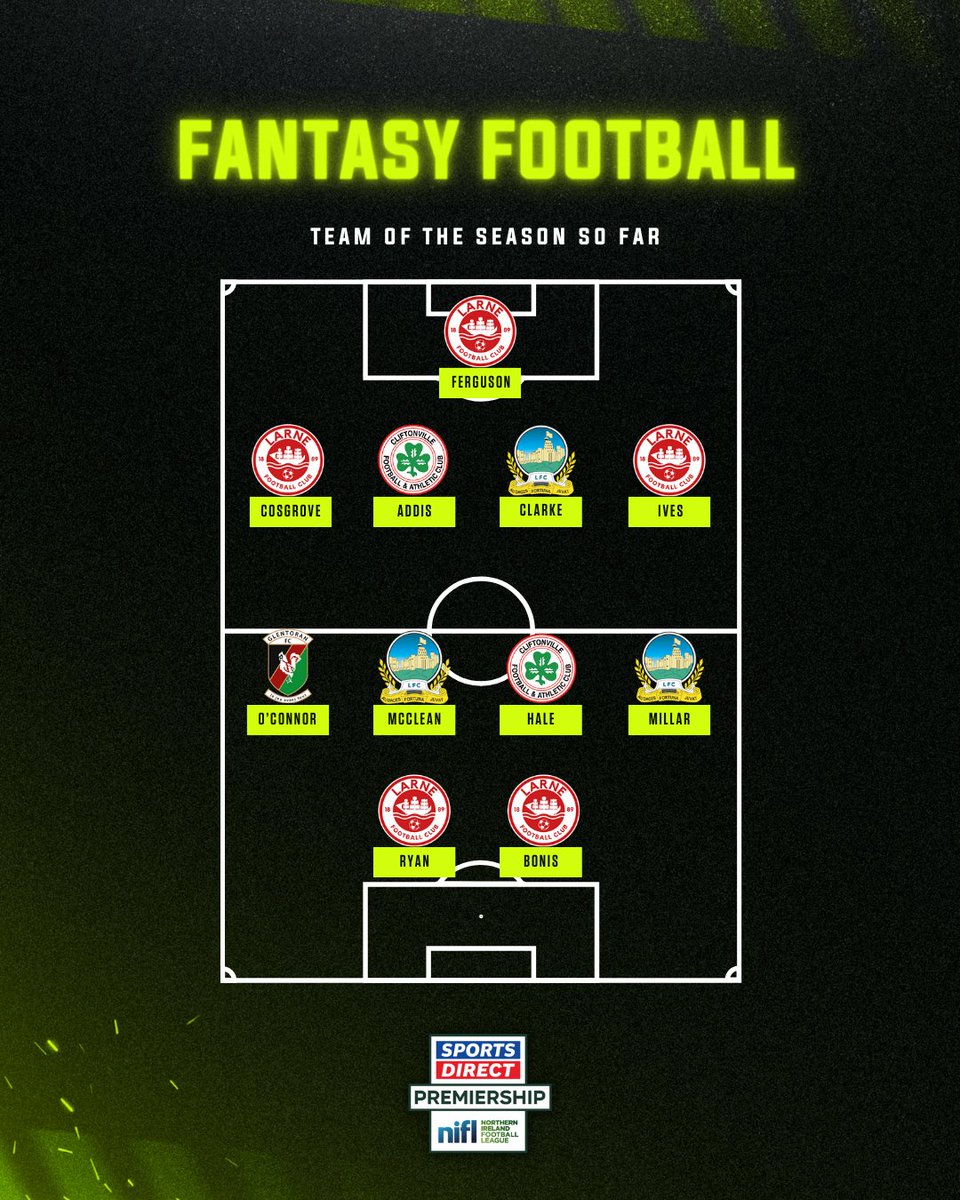 👀 Heading into the split...

Your <a href="/NIFLFantasyF/">NIFL Fantasy Football</a> Team of the Season so far 📊

#SportsDirectPrem