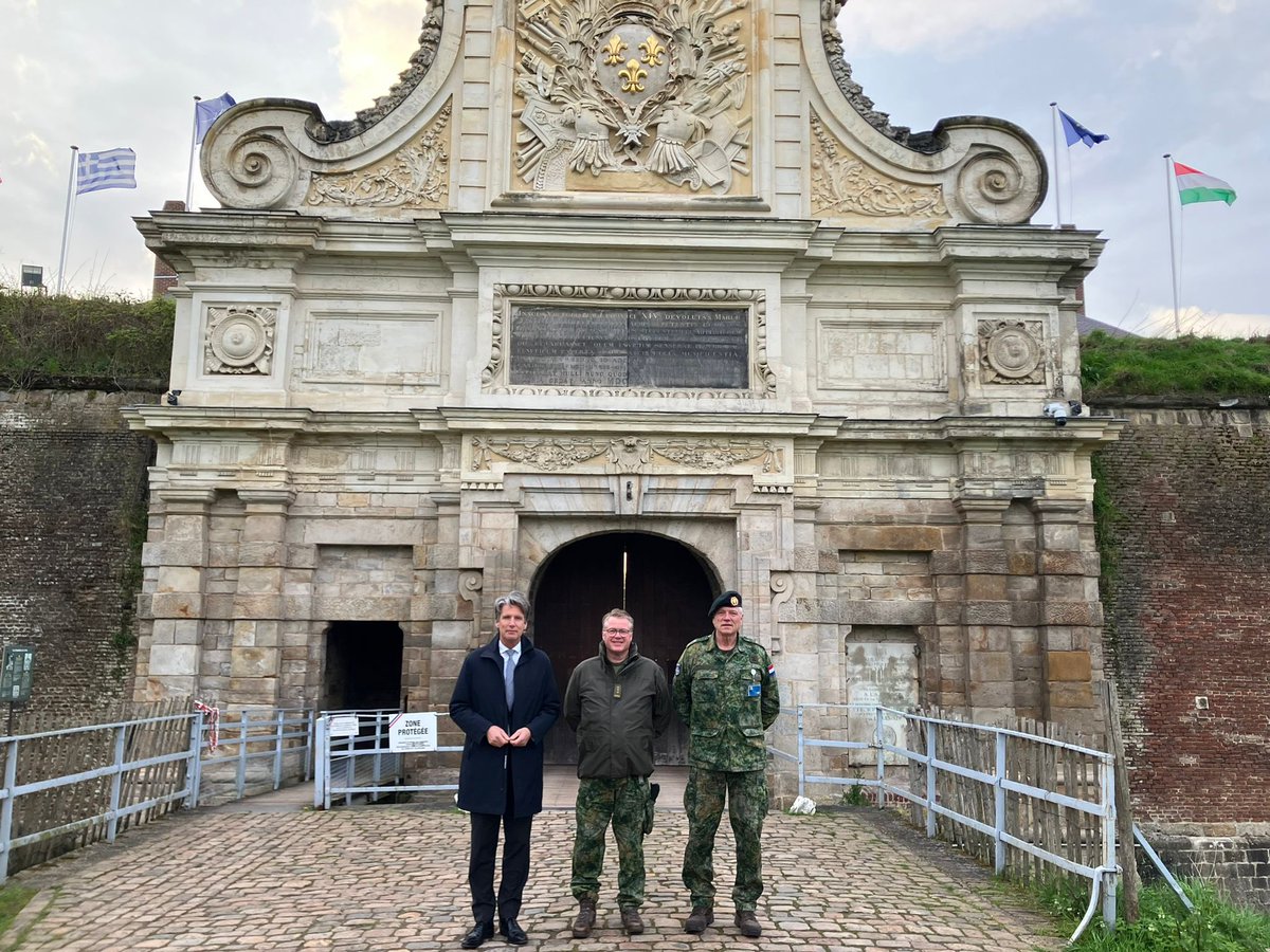 En amont du 75ème anniversaire de l’OTAN, j’ai rendu visite au QG du Corps de Réaction Rapide (CRR-FRA) à Lille, pour rencontrer des militaires 🇳🇱 opérationnels dans le CRR. #1NATO75years #WeAreNATO
