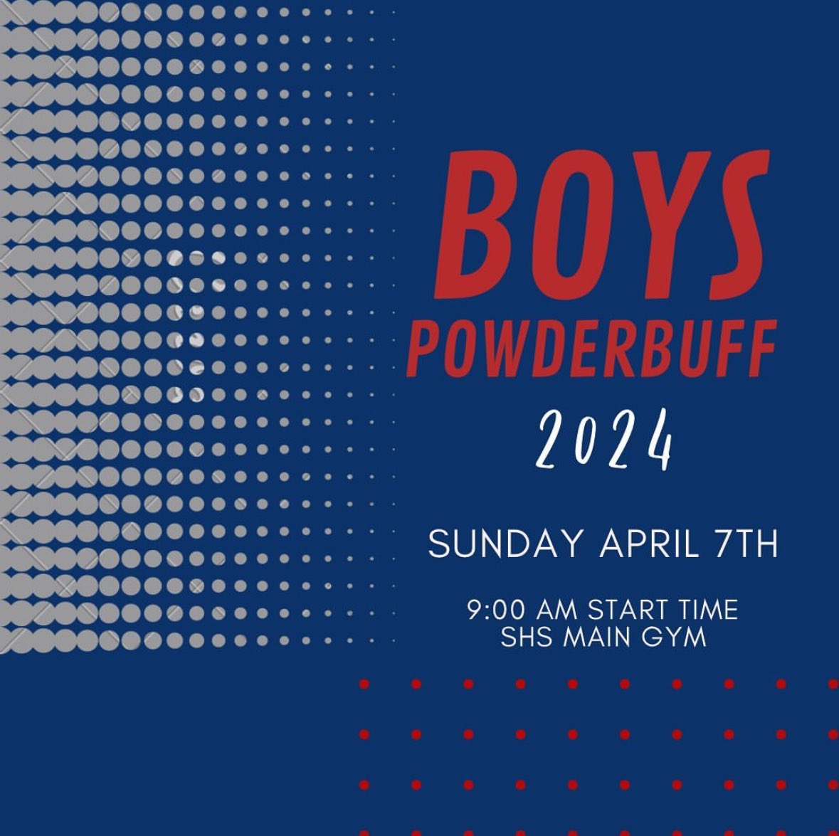 BOYS POWDERBUFF THIS SUNDAY ON APRIL 7TH AT 9AM BE THERE TO SUPPORT YOUR BOYS💪🏻💪🏻 MAY THE BEST TEAM WIN 🏆 ‼️