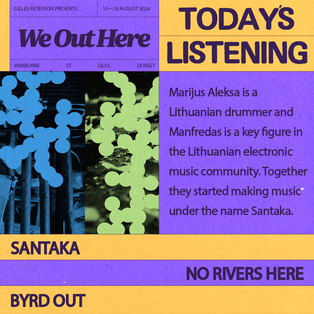 Today's Listening: Santaka - No Rivers Here 🎧 Marijus is a Lithuanian drummer and Manfredas is a figure in the Lithuanian electronic music scene. The collaboration shows their appreciation of 70's tracks forging electronic sounds with jazz. Listen: byrdout.bandcamp.com/album/no-river…