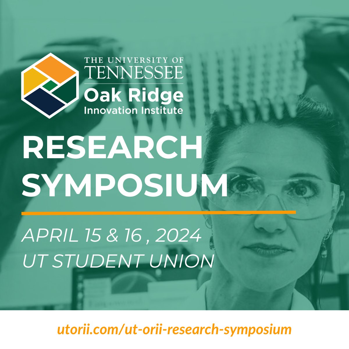 Meet the researchers who are helping shape groundbreaking science for Tennessee and our nation at UT-ORII’s research symposium April 15 and 16 at the University of Tennessee, Knoxville! Learn more and view the agenda at utorii.com/ut-orii-resear…