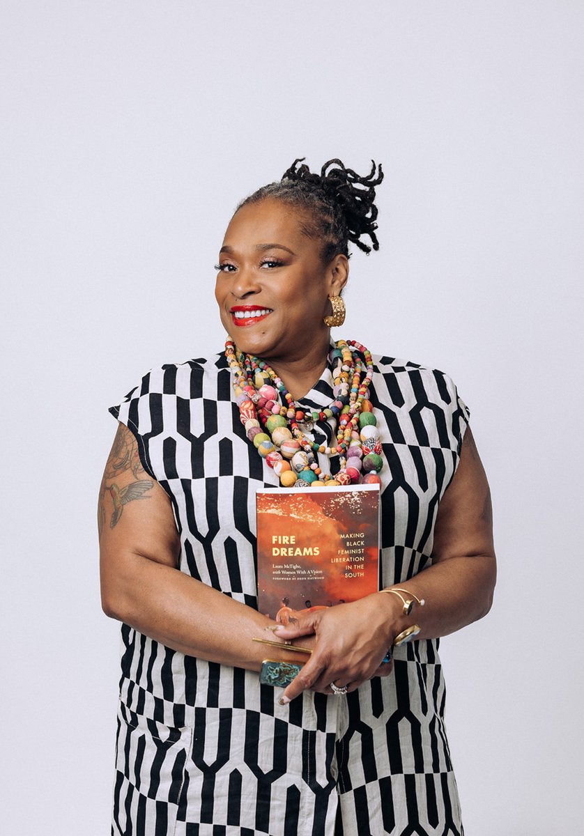 Happy birthday @goddesswithin4 Deon has led Women With A Vision for almost 20 years embodying radical joy, revolutionary care, and world-building love. Celebrate Deon by getting your copy of Fire Dreams today at dukeupress.edu/fire-dreams. Use code E24MCTGH for 30% off.