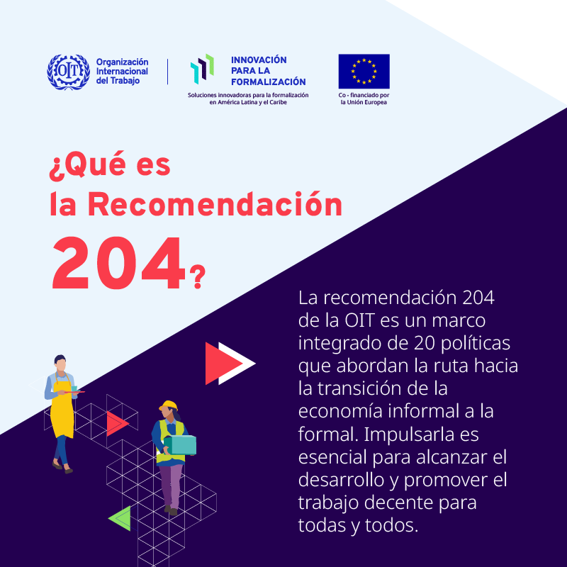 ¡Juntas y juntos, podemos transitar hacia la economía formal y construir un futuro más justo! Conozcamos el marco integrado de la #R204 de la #OIT y sus 20 políticas aquí ilo.org/wcmsp5/groups/… #Formalización #ProyectoFormalización