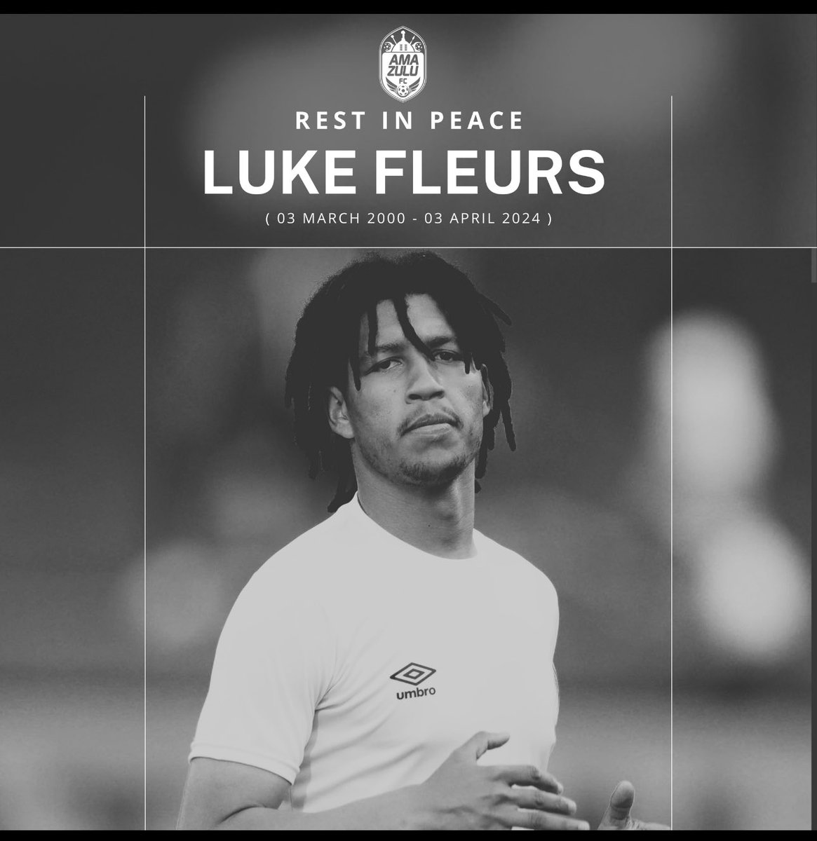 The entire Community of Johannesburg must be on the manhunt and get the killers of Luke Fleurs…This is the people’s justice it must be people who decides to hand over the killers or….We Cannot bury footballers who are killed by criminals 🤞🏾🤬