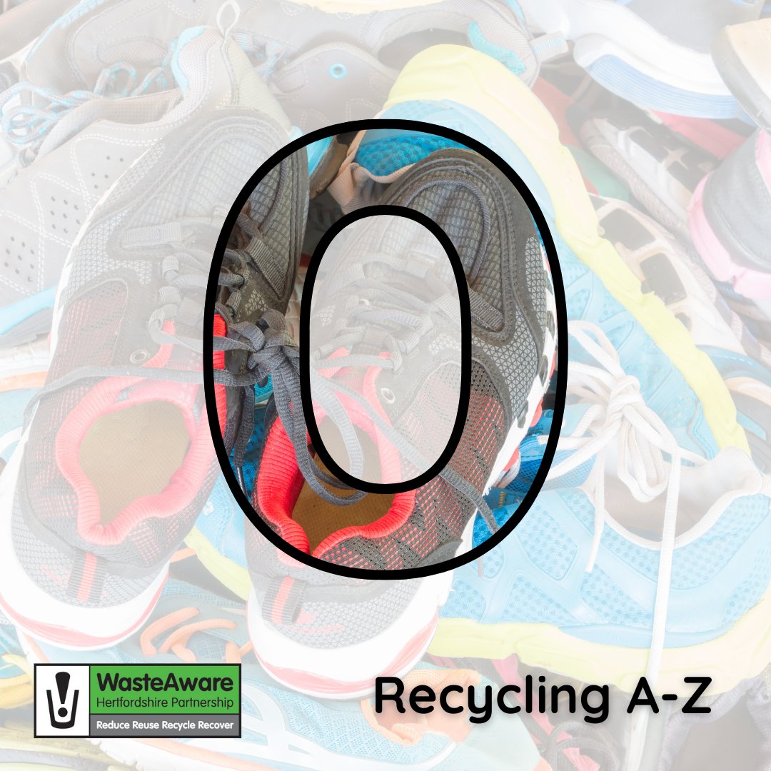 O is for: 🚘Oil: Engine oil & cooking oil can be disposed of at #recycling centres in the oil container, if it isn't trade waste. 🥾 Old shoes: Head to our website or the @recycle_now website to find your nearest textile drop-off point hertfordshire.gov.uk/a-z-sda