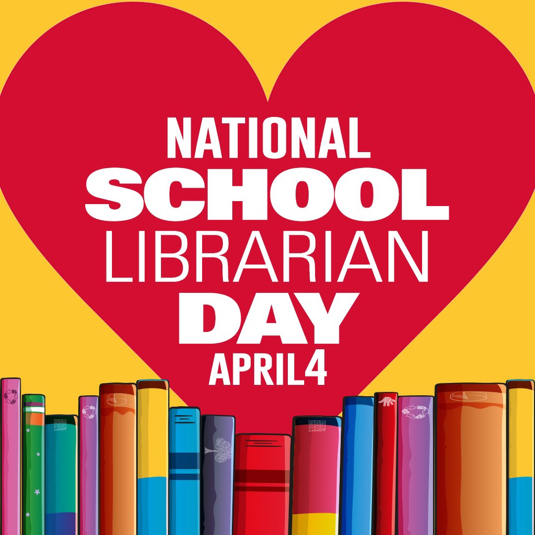 Happy School Librarian Day to all my PLC! You are my favorite people! @Boss_Librarian @abmack33 @dulaney_melanie @jenniferlagarde @kelseybogan @SCASLNet @LMS_United @edrabinski 
#NationalSchoolLibrarianDay #AASLslm