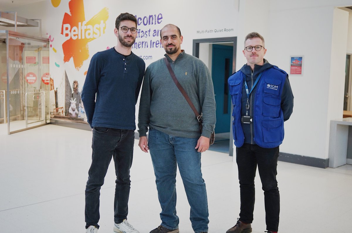 A warm welcome to Ammar who has just arrived in Belfast💙! Through the #DT4E project, 🇬🇧 employers such as @DeloitteNI benefit from new talents, while people from displaced backgrounds can resume their careers and rebuild their lives. shorturl.at/dtHIQ