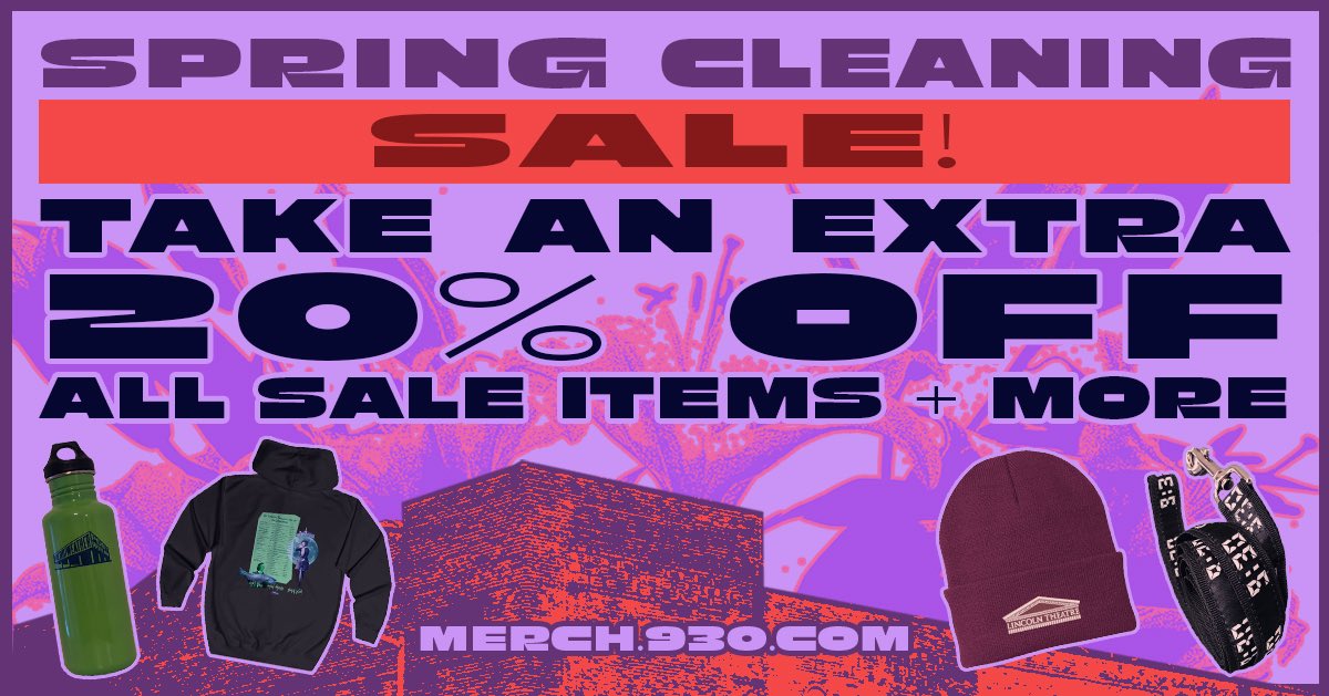 We’re ringing in warmer weather with our spring cleaning sale! Take an extra 20% off all sale items and more! 🧾🤑 Check it out at merch.930.com