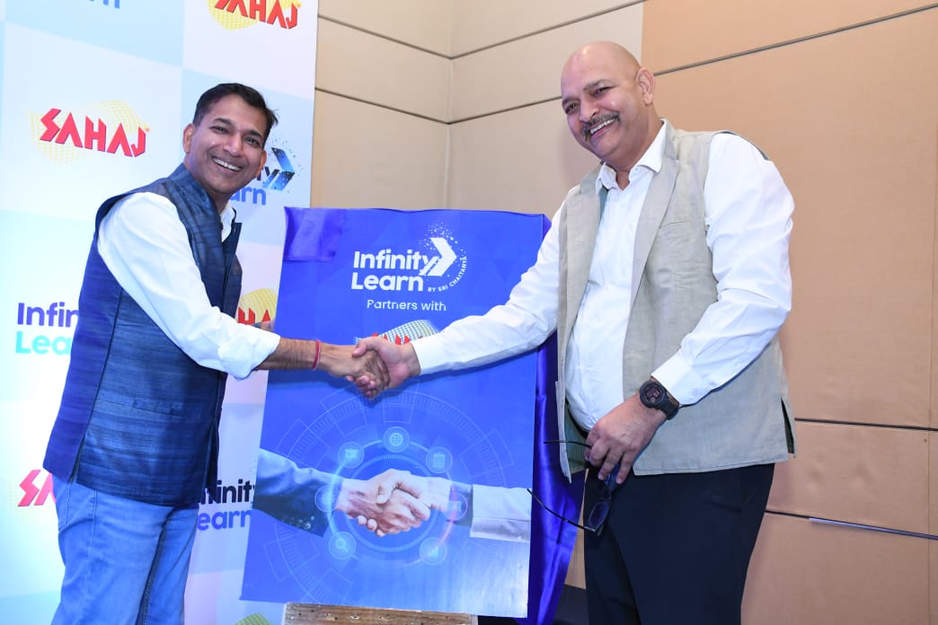 Infinity Learn by Sri Chaitanya, India’s hybrid learning brand, today in Lucknow announced partnership with Sahaj, among the largest distribution networks in rural India, to foster academic excellence. @InfinityLearn_ @SahajRetailltd @Economy_Post1 @SriChaitanyaGro @_InvestUP