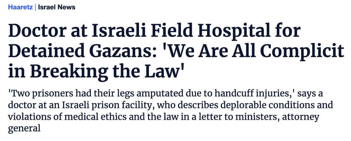 'Just this week, two prisoners had their legs amputated due to handcuff injuries, which unfortunately is a routine event,' the physician said.