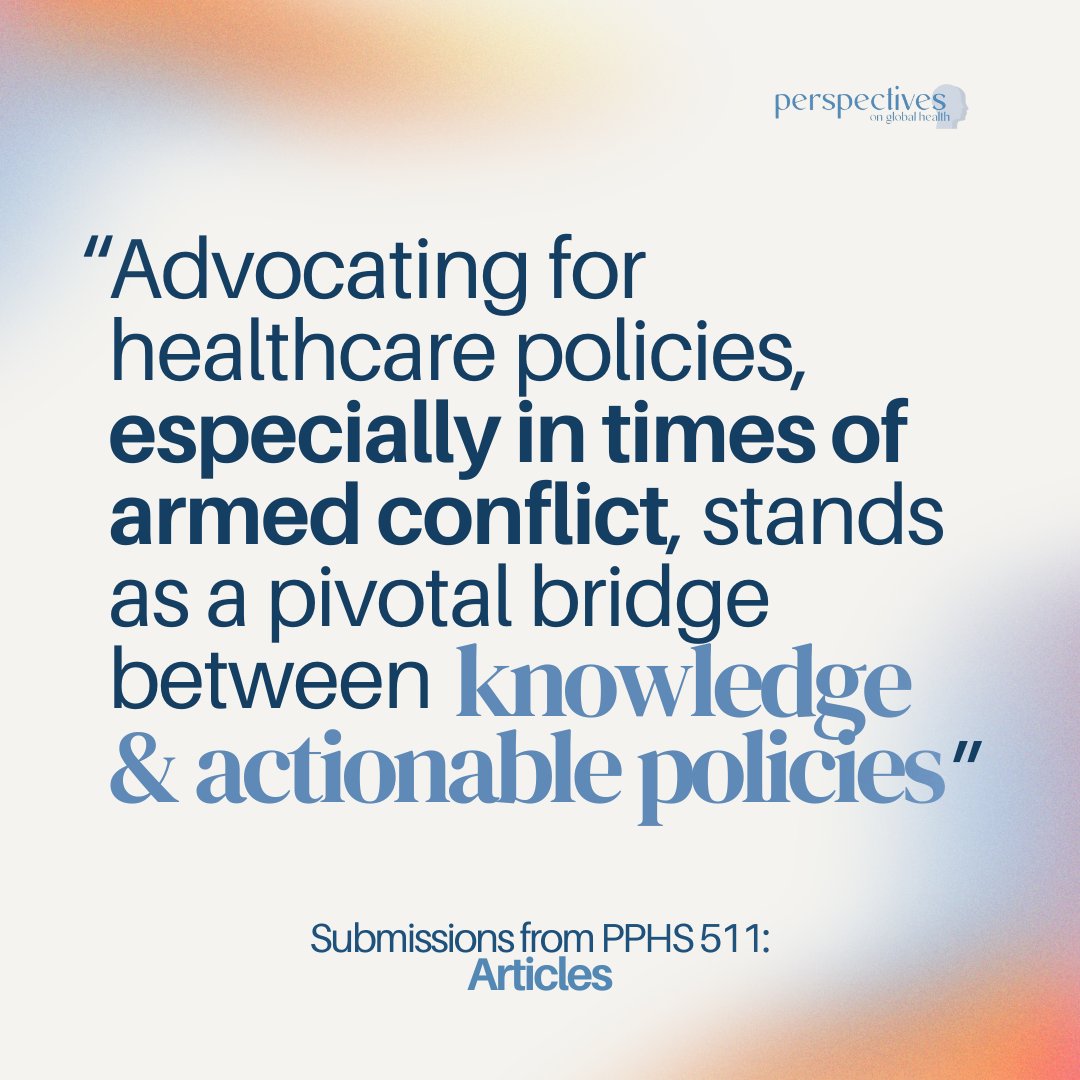 For our last installment of the ‘How to build equity in global health” series, learn more about vaccine equity &amp; healthcare gaps for refugees 💡 A huge thank you to the students of PPHS 551 for sharing their work! perspectivesmcgill.com/allposts