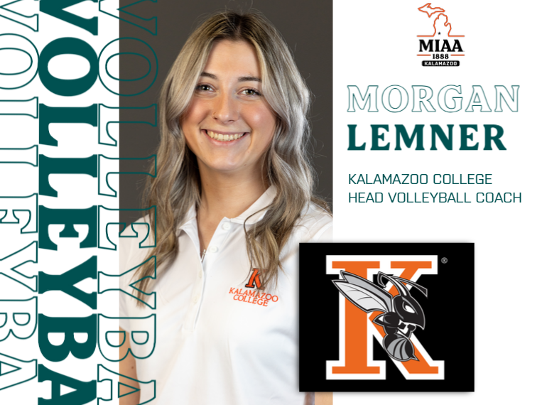 MIAA1888's tweet photo. Earlier this year, @khornets announced Morgan Lemner as the head volleyball coach! ๐
Read the Kalamazoo Athletics release at https://t.co/VXCDvsPjKE.
#D3MIAA #MIAAvb #GreatSince1888 https://t.co/8He9q1URo7