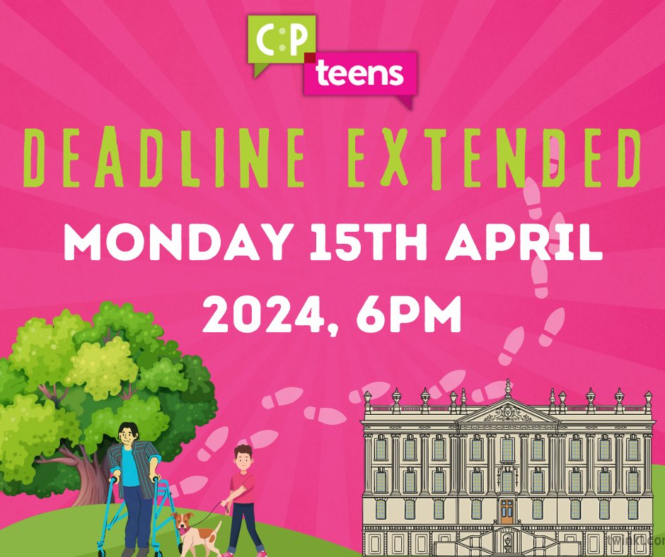 DEADLINE EXTENDED ⏰ Registrations for the Sponsored Wobble 2024 will now close on Mon 15th Apr, 6pm! Walk, 'wobble' or wheel - accessible 5k through Chatsworth. Changing Places at halfway point 🚽 Sat 20th Apr Full information & registration at: cpteensuk.org/events