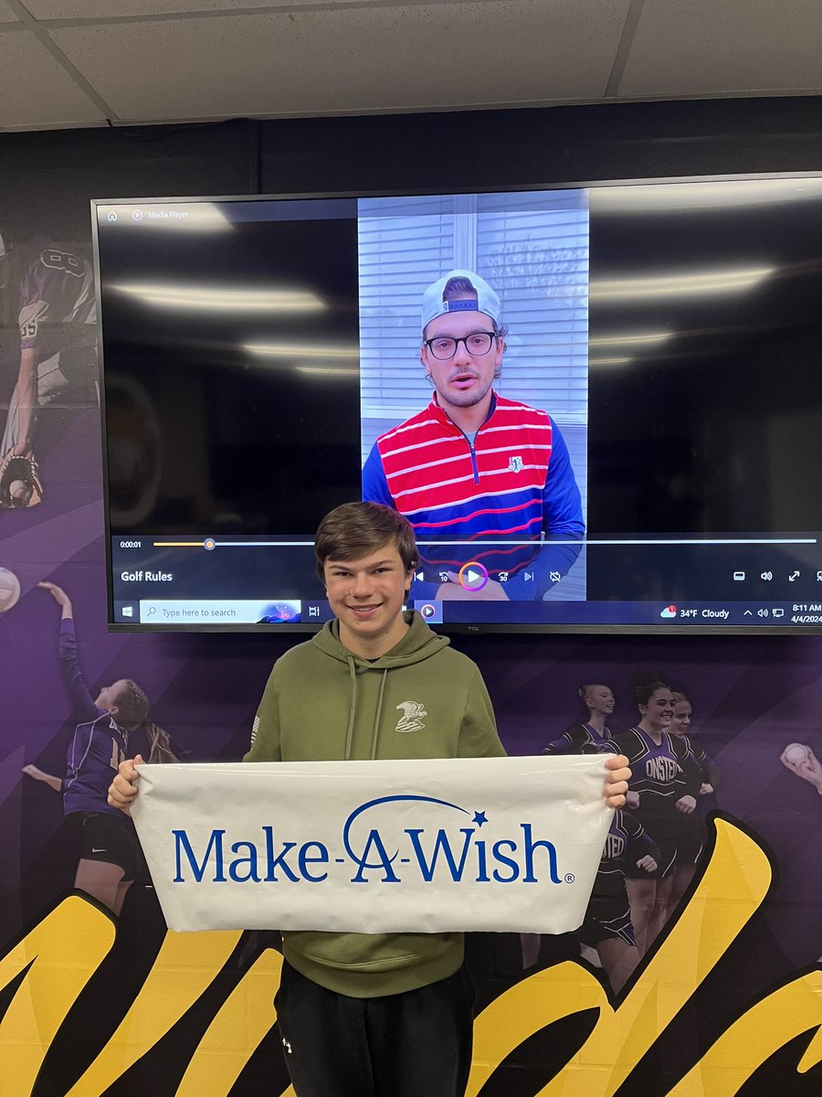 OnstedBoysGolf's tweet photo. Big day for Jayden Valasek, As he gets his Make A Wish come true playing with @goodgood_golf at @TPCSawgrass  next week!!!! https://t.co/c9VvWcwuGE