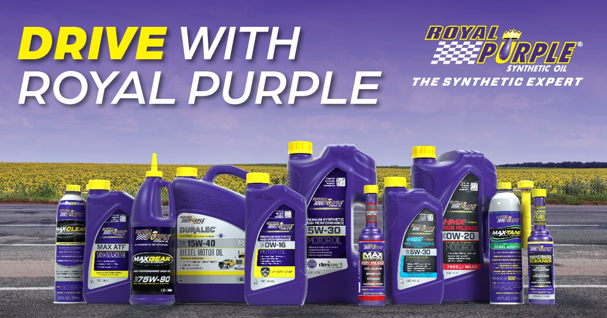 Drive into National Car Care Month with Royal Purple® high-performance synthetic lubricants & performance chemicals. Our cutting-edge formulas are designed to fortify your engine & provide unmatched protection & performance. 🛠️💪🔧 #NoMatterWhatDrivesYou #DriveWithRoyalPurple