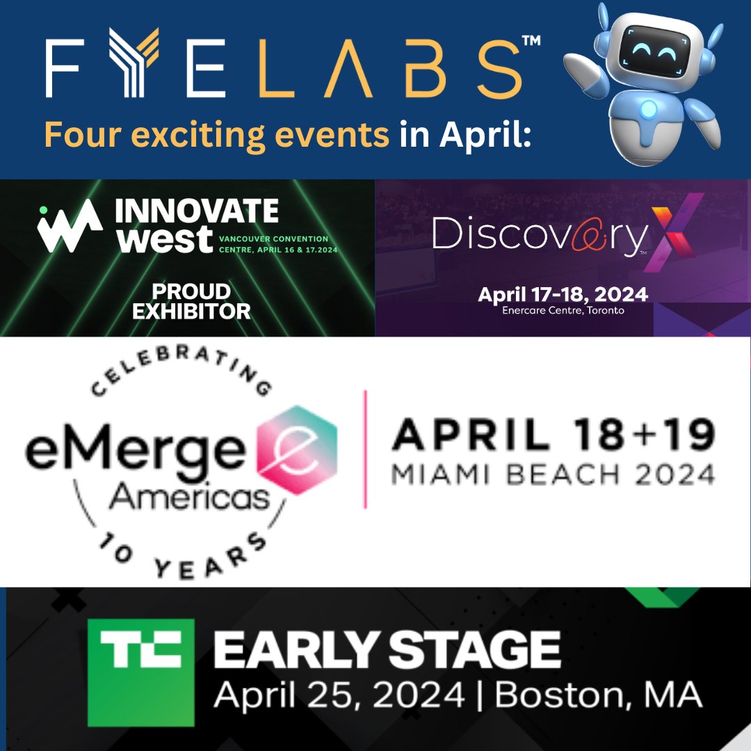 ✈️🌎Our @fyelabs team heads out to exciting events in #earlystage, #startup & #founder technology #innovations! We love to stay on top of cutting-edge #newtech breakthroughs & to network with emerging #innovators making a positive impact through #productdev. Hope to see you soon!