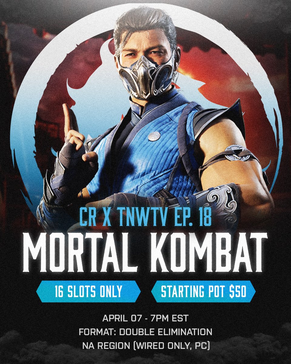 GOING DOWN SUNDAY! <a href="/Team_cR/">Critical Reaction</a> x TNWTV TOP 16!
Sign-ups are live! I need my PC Gamers to show up and show out for this one! Rules will be in the link! 
challonge.com/TNWTV