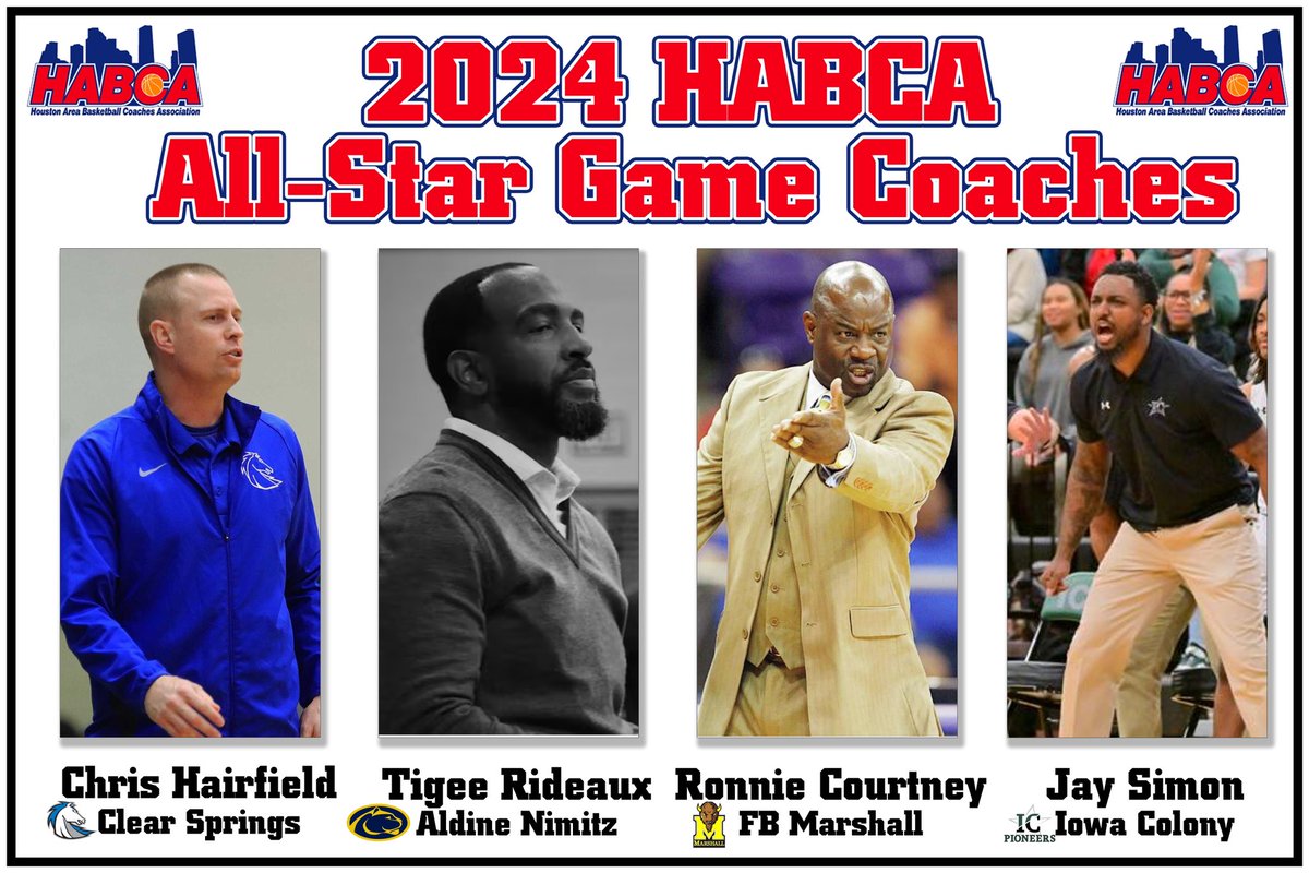 We would like to congratulate the following coaches on being selected to coach in the HABCA All-Star Game. These 4 men had fantastics seasons and continue to represent this profession at the highest level.