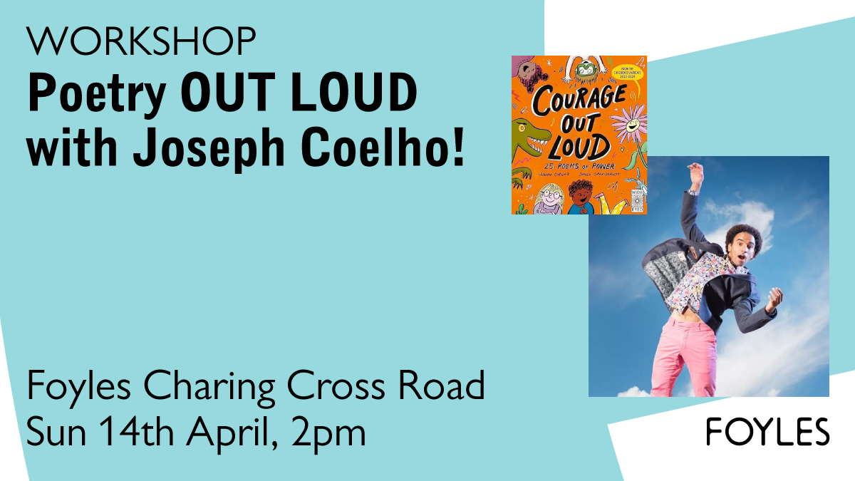 Join Waterstones Children's Laureate, @JosephACoelho, for a fantastic, fun-packed poetry performance as he shows us that poems are made to be read OUT LOUD! 🎫bit.ly/3U02YXv