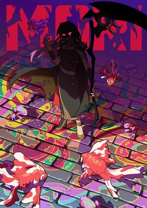 Happy cake day to our reaper, Mori ! 4 years with a LOT of fanart and some works lmao. Thankyou for giving me the opportunity to work with you ! It's always inspiring to see all your accomplishments ! I look forward to many more achievements in the future !  #callillust 
