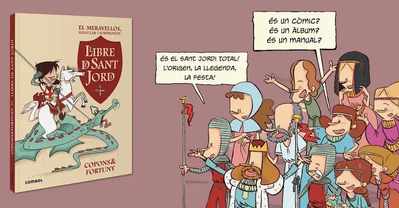 Un llibre sobre Sant Jordi únic, singular i com no n'hi ha d'altre!... 🐉 tal com diu el seu eslògan: és un còmic, és un àlbum, és un manual⚔️... que hem de fer si lluitem contra un Drac?...😜 Molt recomanable! 🙋 sortirambnens.com/per-fer-a-casa… #sortirambnens #ambnens @EditorialCasals