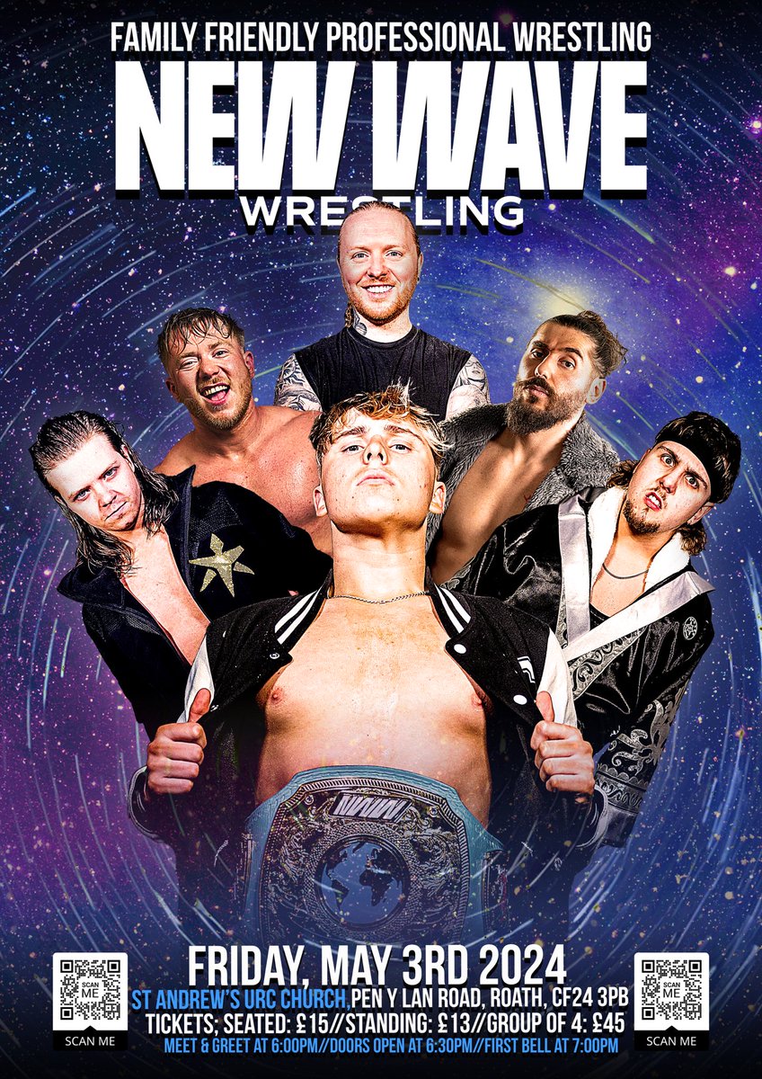 Show Announcement 🚨 We are BACK! The last show at St Andrews was one of the most special events we’ve ever had. We promise to top it May 3rd! Come experience New Wave live! Bar ✔️ Raffle ✔️ Family friendly ✔️ T1ckets here ⬇️⬇️ ringsideworld.co.uk/event6755/new-…