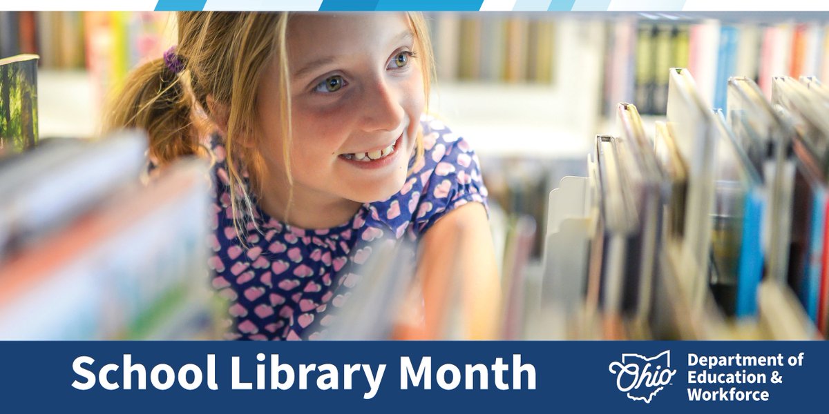 We're celebrating National School Librarian Day! Thank you to Ohio’s school librarians and library media specialists for the incredible ways you guide exploration and create learning excitement for students. #SchoolLibraryMonth