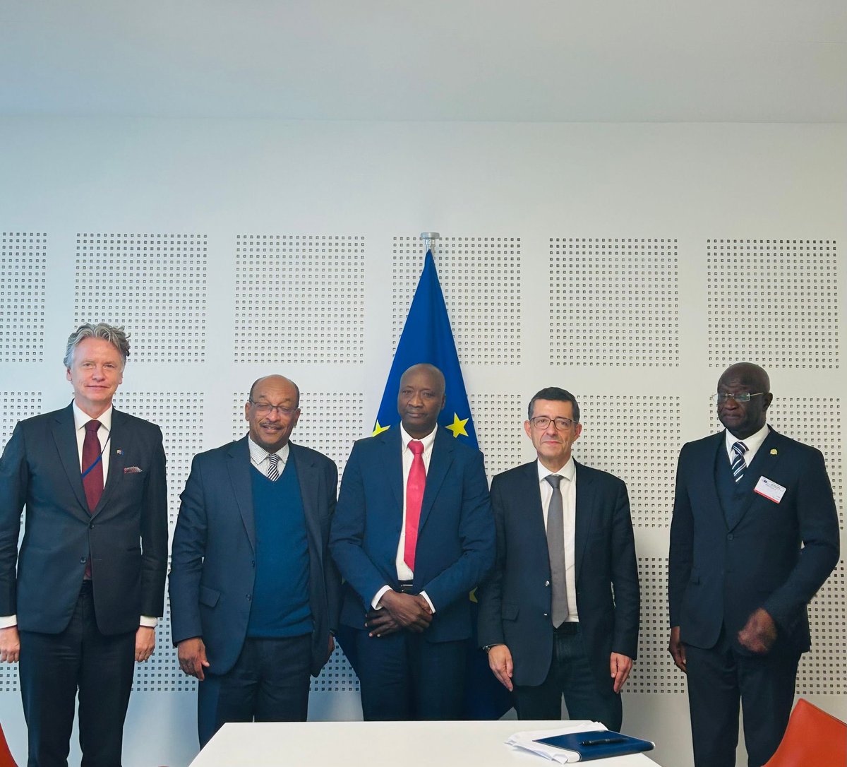 Aujourd’hui j'ai reçu le ministre de la Pêche de Guinée-Bissau, Mario Mussante, au Parlement européen à Bruxelles. Avec mon VP @max_orville, nous avons analysé avec la délégation guinéenne le sujet de la renégociation de l'accord de pêche UE-Guinée-Bissau. @EP_Development