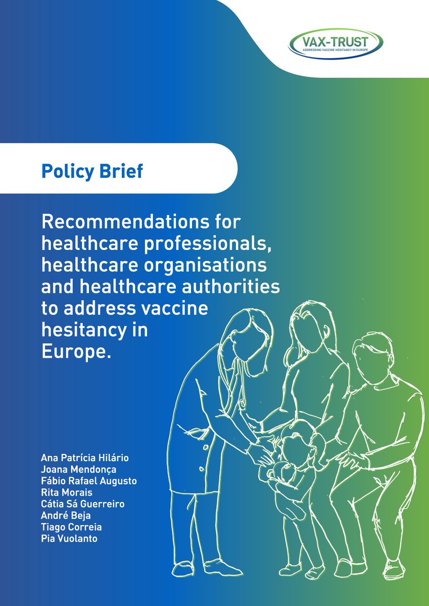 ICS-ULisboa is one of the 10 institutions in 7 countries collaborating on the project 'VAX-Trust – Addressing Vaccine Hesitancy in Europe'. The project recently published a new policy brief, available at tinyurl.com/2p9n8695