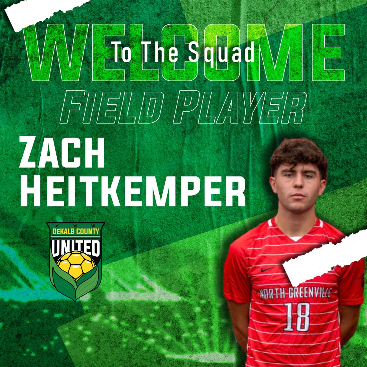 Cheer loud for Zach 'Z' Heitkemper, the dynamo of DKCU Dream Team! 💥⚽ onlrl.co/acheitkemper The Huntley native joins us from D2 North Greenville. Let's show him some love! 💖⚽ #TeamZ @ZachHeitkemper6 #dekalbil #dekalbillinois #sycamoreil #sycamoreillinois 💚💛🌽⚽️
