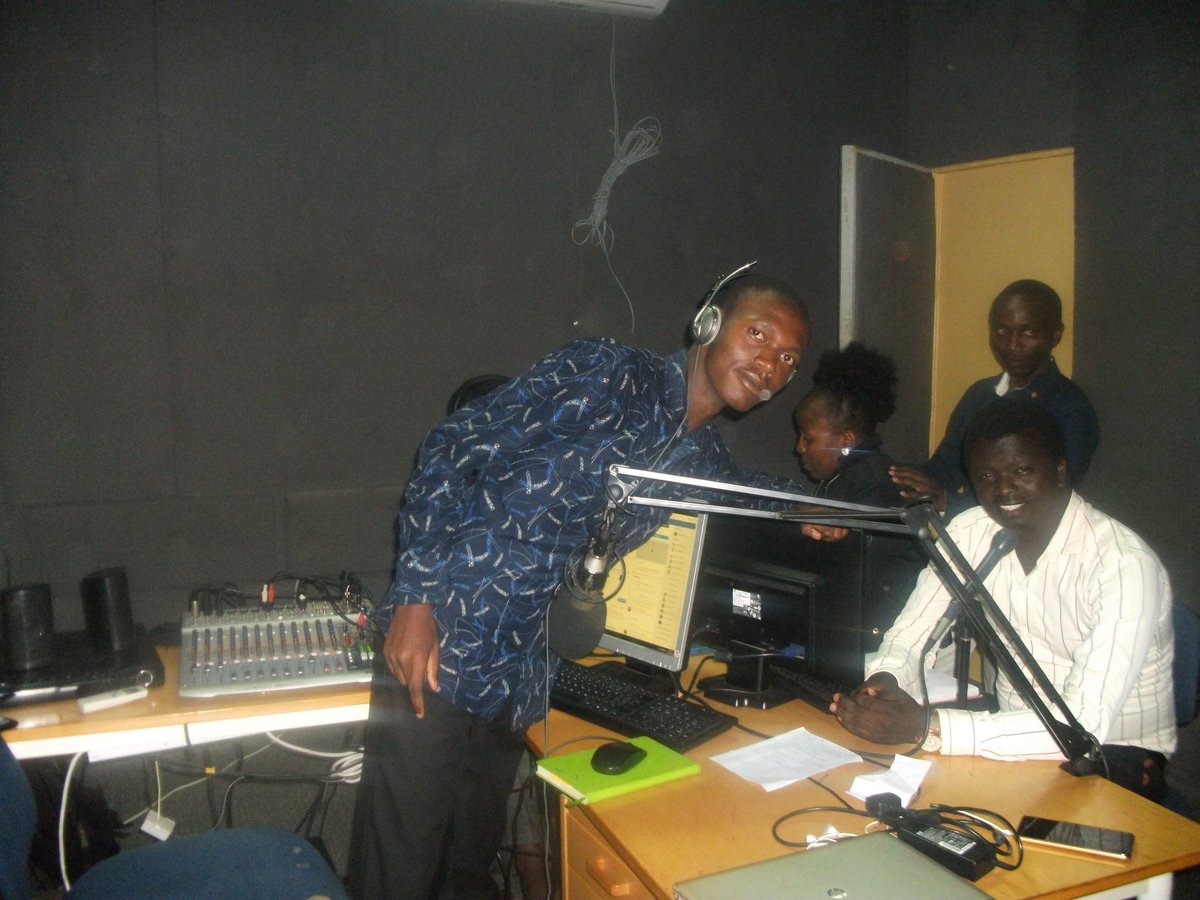 Tech Radio Show at Moi University FM in 1986.