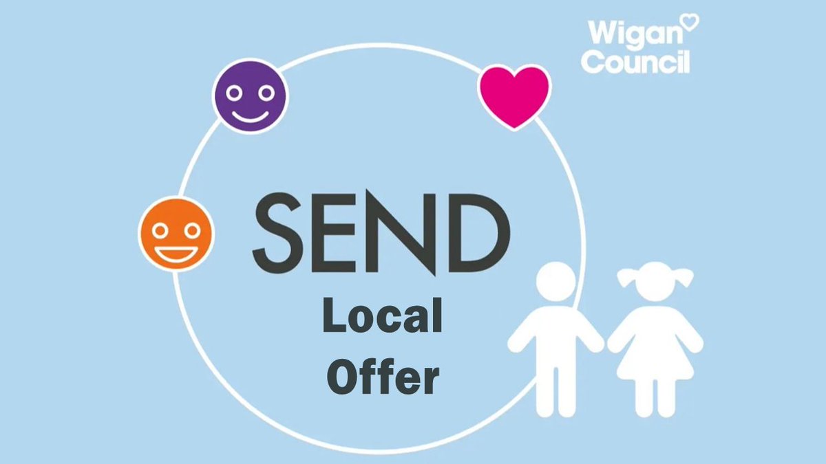 The @wiganlocaloffer is for SEND families &amp; includes information about:
🔸Education &amp; Training
🔸Education, Health &amp; Care Plans (EHCPs)
🔸Information &amp; Support
🔸Childcare
🔸Hobbies/ Leisure activities

🌐Visit wigan.gov.uk/.../Speci.../L… for further information

#WiganLocalOffer