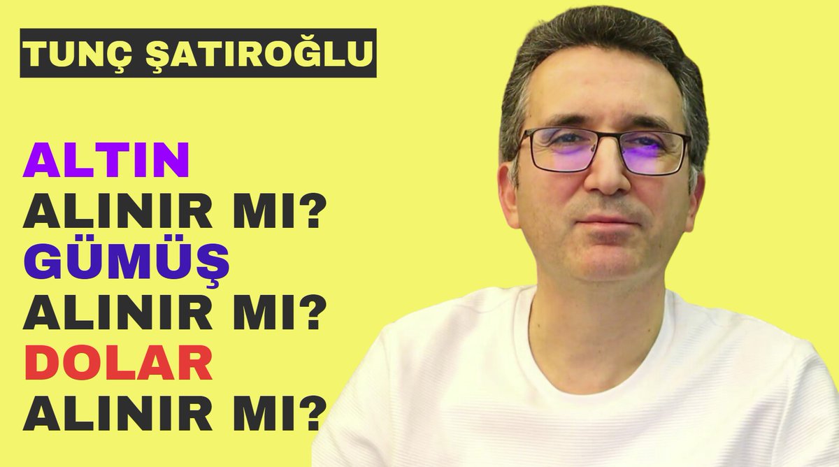 Altın Alınır mı? Gümüş Alınır mı? Dolar Alınır mı?
youtu.be/qOd06oCMBhY