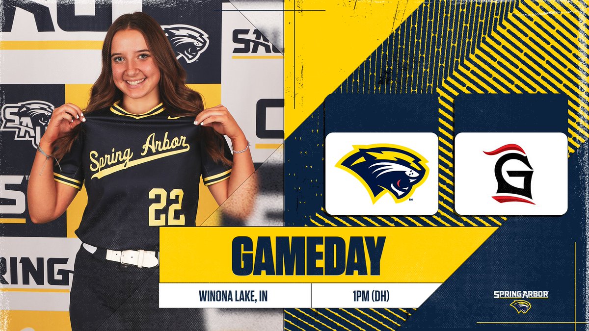 🥎 | 𝗚𝗔𝗠𝗘𝗗𝗔𝗬

🆚 Grace
⏰ 1pm (DH)
📍 Winona Lake, IN
📊📺 saucougars.com/coverage

#SAUCougars | <a href="/SAUCougarsSB/">Spring Arbor Softball</a>