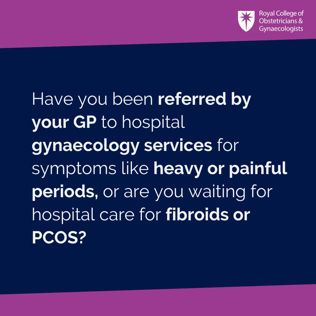 Are you, or have you recently been on, a waiting list for a hospital gynaecology service? If so, please take 5 minutes to complete our survey to share your experience. (1/3)