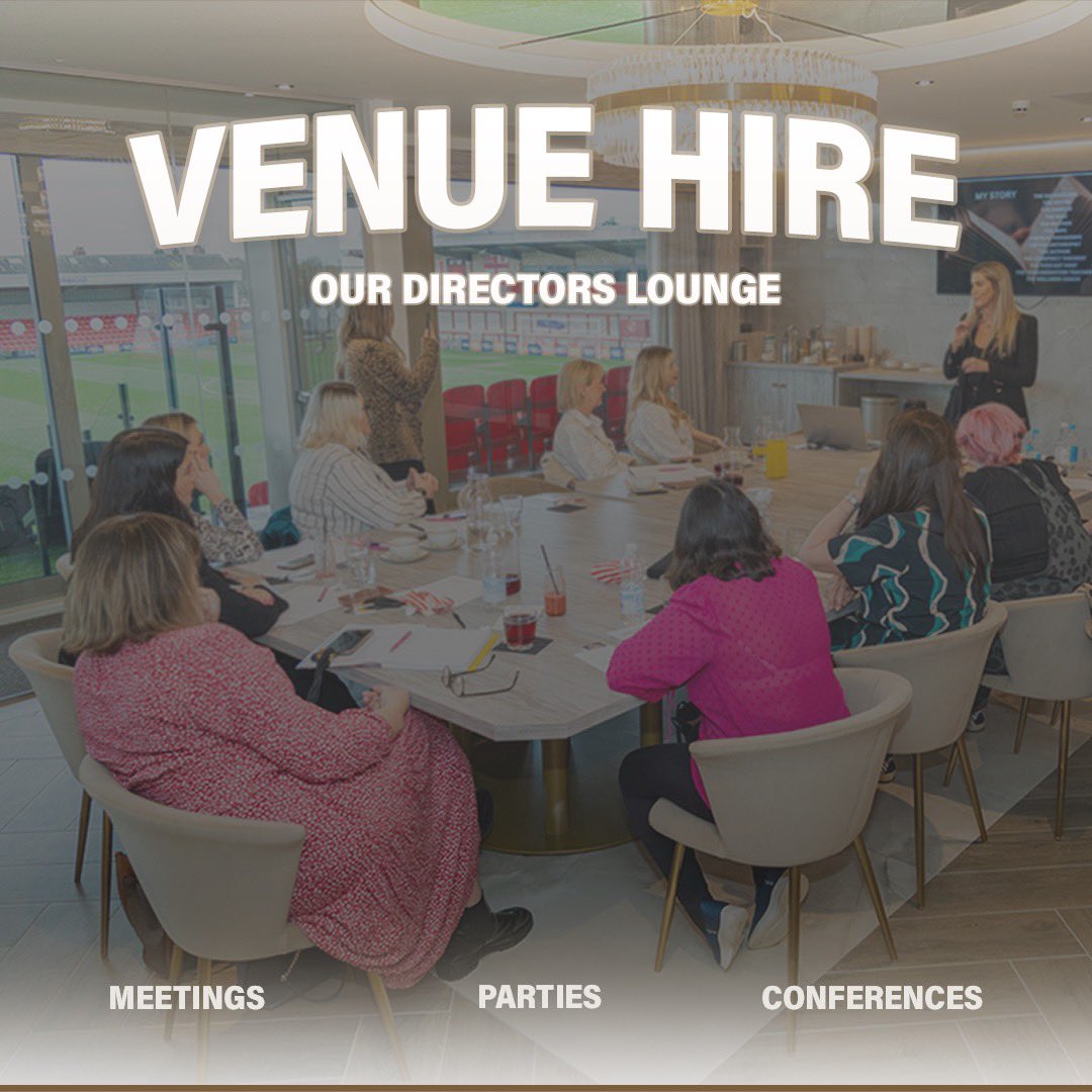Host your next event in style at Highbury Stadium's exclusive Directors Lounge! 🌟 Perfect for corporate meetings, networking events, and special celebrations, this premium space offers the ultimate setting for your next gathering. Enquire today and make your event