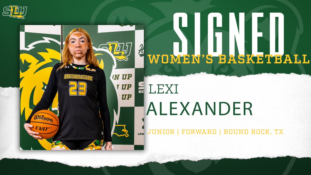 🚨SIGNED🚨 Round Rock,TX.➡️Hammond, America Lion Nation help us Welcome 6’1 Lexi Alexander to the family #LionUpNow 💛💚