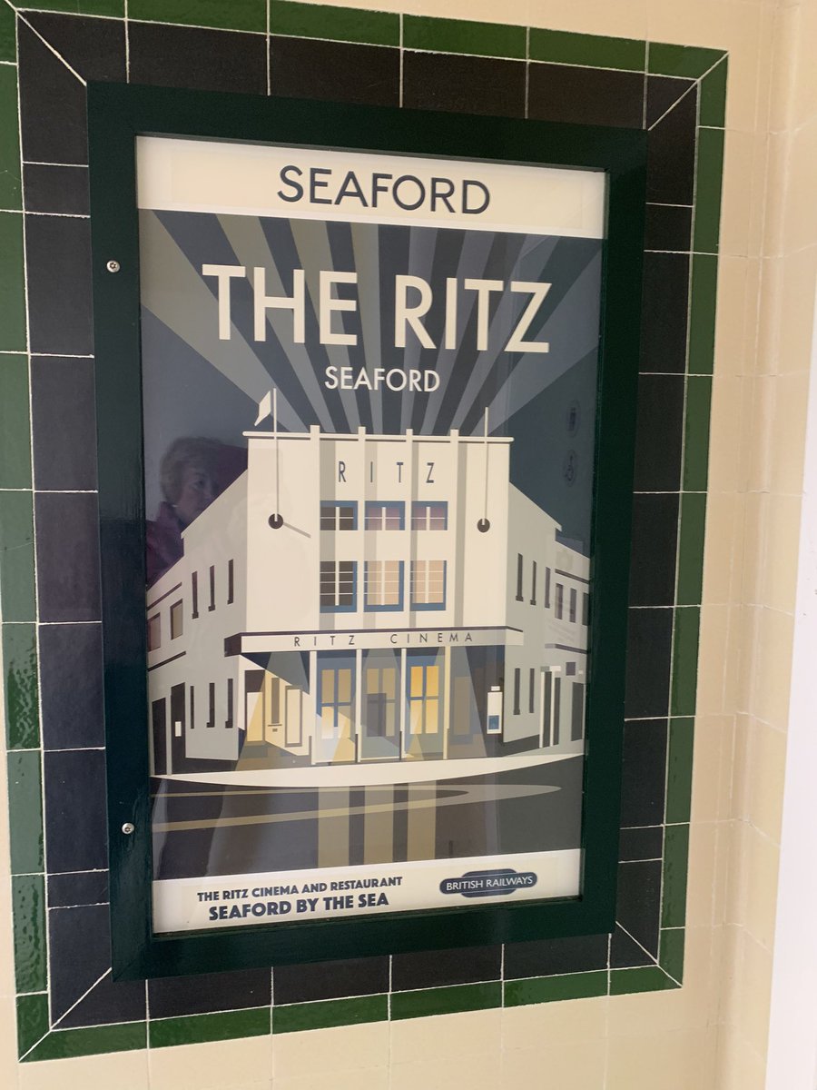 The art work in the art deco booking hall at Bishopstone is fantastic. More to come very soon