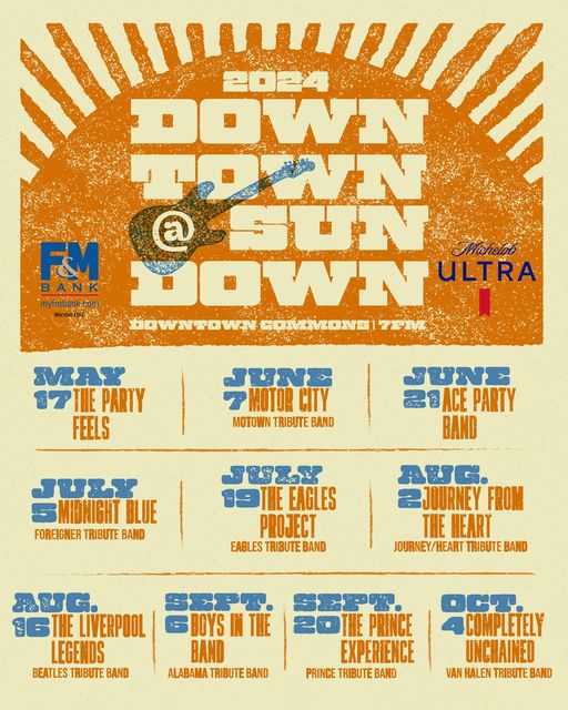 🎤 It's going to be an awesome summer for music in Clarksville! Exciting line-up! #downtowncommons #livemusic #concerts #summer #visitclarksvilletn