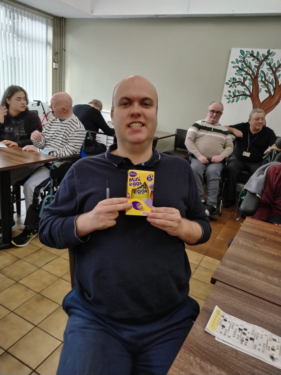 The clients at our Merseyside Day Services enjoyed an Easter egg bingo - it was a great day for all with everyone enjoying an Easter egg at the end of it!