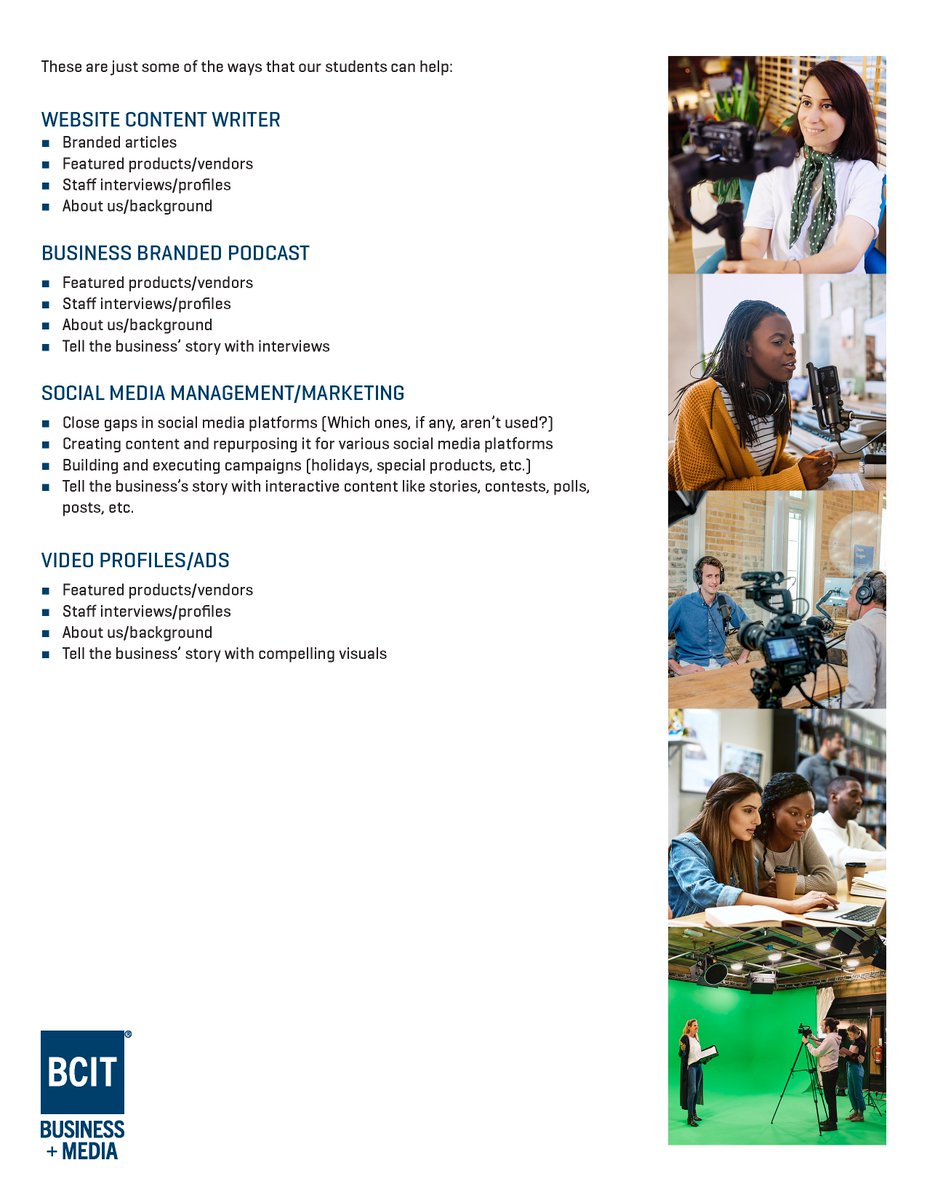 Brian_Wiebe's tweet photo. It's near practicum time for our 2nd year @BCITRadioArts + Entertainment students, but some still need to secure a placement!

If you, or someone you know, could use a student with the skills in performance, production, and storytelling that ours have, let me know!

#BCIT #media https://t.co/EGVFX3VQut