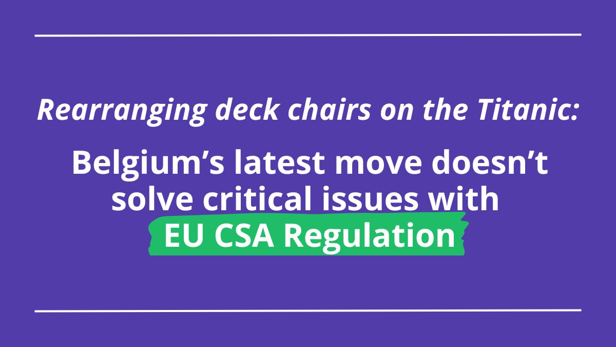 EU governments have to recognise: The Council’s “new” #chatcontrol proposal is merely a repackaging & still crosses red lines that many Member States have already expressed. We call on them to reject a proposal that would clearly violate fundamental rights.edri.org/our-work/rearr…