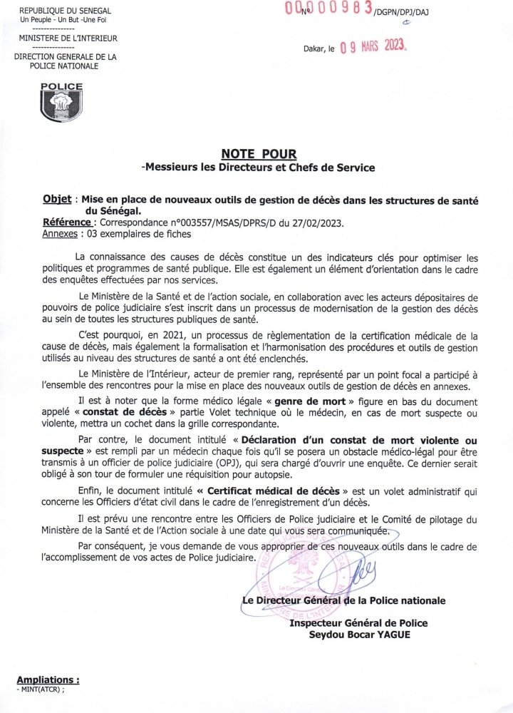 infomedsn's tweet photo. ENREGISTREMENT DES DÉCÈS, LE SÉNÉGAL RÉFORME ET CHANGE SES OUTILS.

#kebetu #infomedsn #msas #police #deces #MortalKombat #certificatdedécès #genredemort https://t.co/C0nYzE5yuV