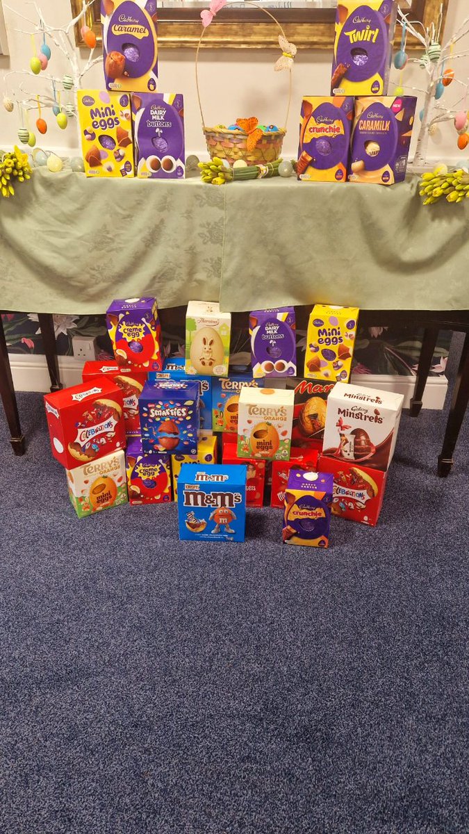 A heartfelt thank you to @AskNationwide Yeovil branch, who generously donated Easter eggs and flowers to residents within our specialist dementia suite at Grovelands. It was so warmly received by our residents living with dementia 🐣💐